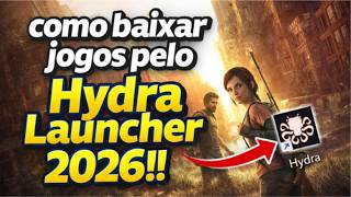 TUTORIAL de COMO BAIXAR E INSTALAR JOGOS no HYDRA LAUNCHER 2026!!.