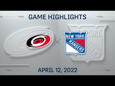 NHL Highlights: Hurricanes vs. Rangers - Apr 12, 2022