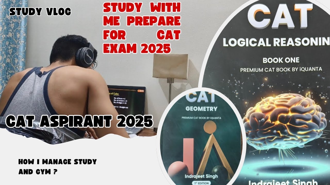 Day in life of CAT Aspirant | Study vlog Day 3 | CAT 2025 preparation # ...