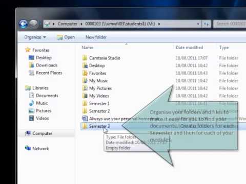 Finding and Using your Student Home Drive on the Abertay Network (M drive)