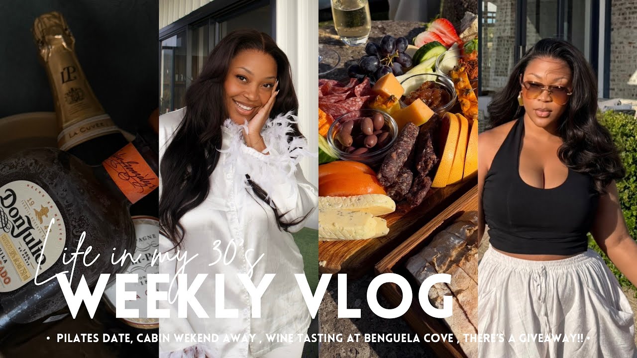 WEEKLY VLOG: Pilates date | Cabin Weekend away | Wine tasting at Benguela Cove | There's a giveaway!