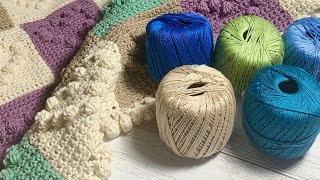 【かぎ針編み】ダイソーのレース糸を使いたいのでのんびり編んでいく