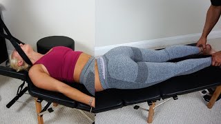 Insanely Loud Chiropractic Adjustment And Y-Strap Back Cracking