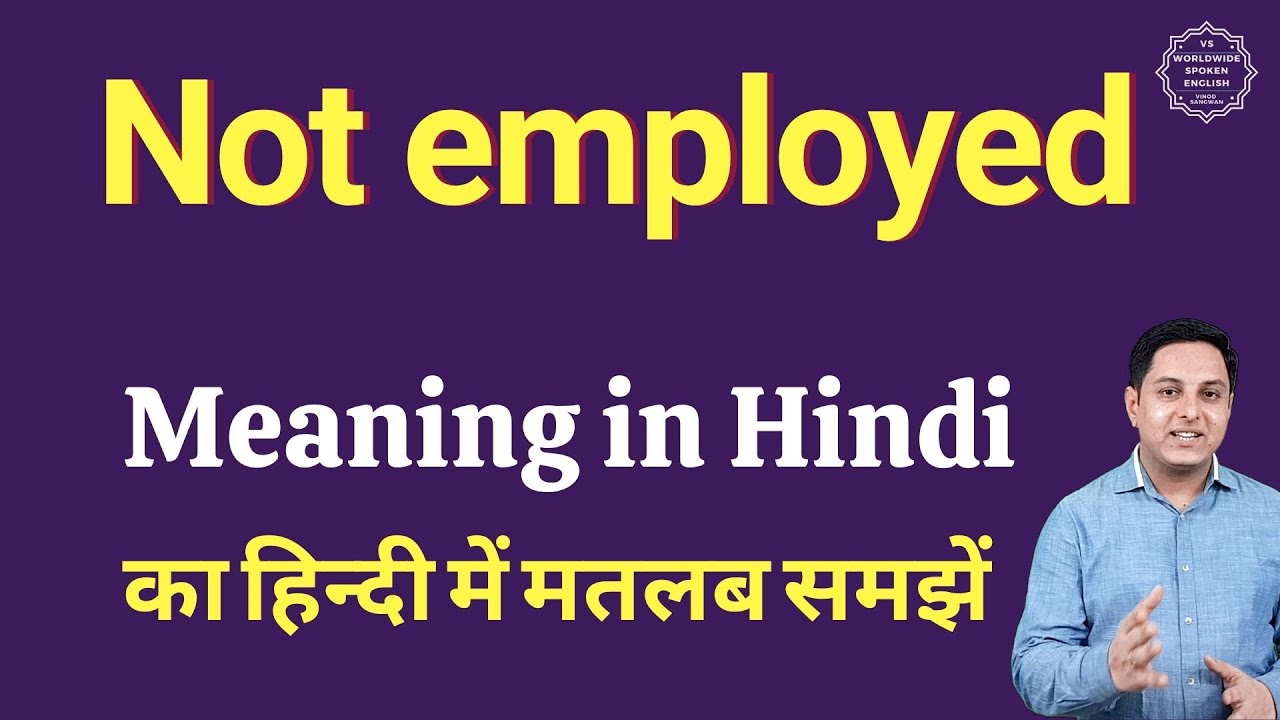 Not Employed Meaning In Hindi Not Employed Ka Matlab Kya Hota Hai 