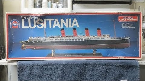RMS Lusitania 1:350 Scale Model By ANMARK Pt 1
