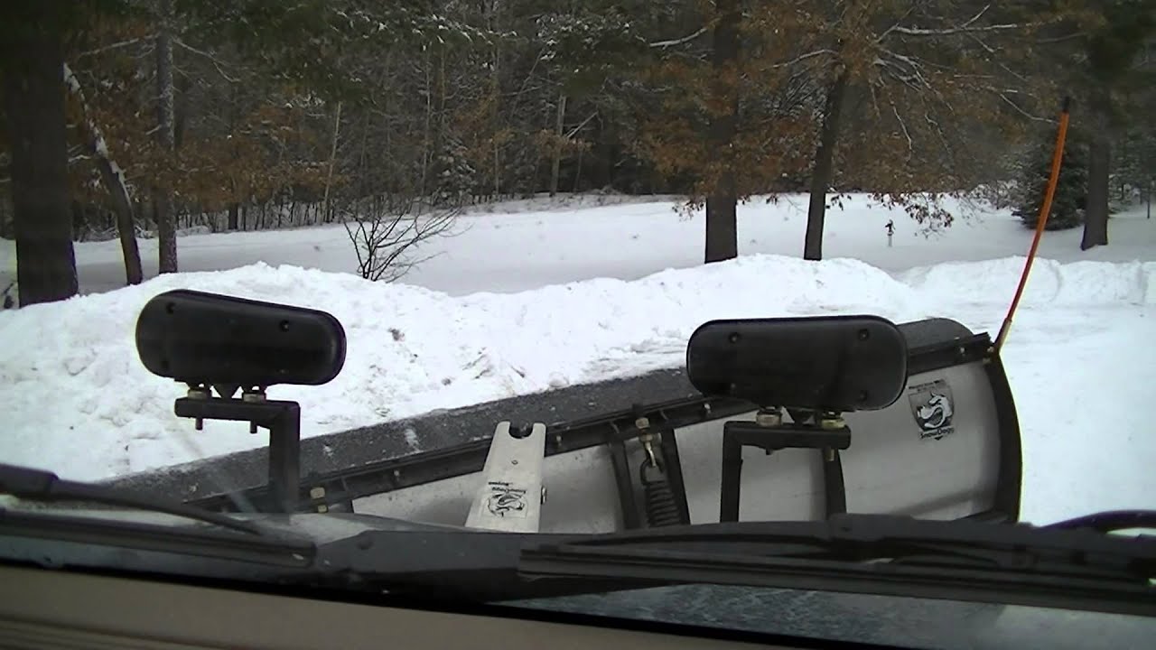 Snow plowing in Northern Wisconsin YouTube