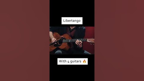 Thumbnail of Libertango by Astor Piazzolla played with 4 Guitars #shorts