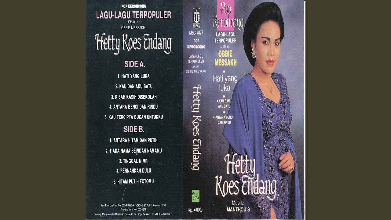 Hetty Koes Endang Antara Benci Dan Rindu Chords Chordify