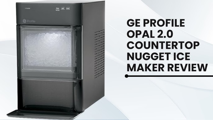 Review E EUHOMY EUHOMY Nugget Ice Maker Countertop, 30lbs/Day, 2 Way Water  Refill, Self-Cleaning Peb 