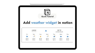 How to Add a Weather Widget on Notion