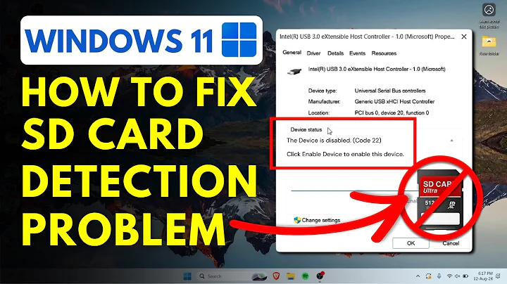 How to Fix SD Card Not Detected in Laptop? Windows 11 SD Card Reader Not Working