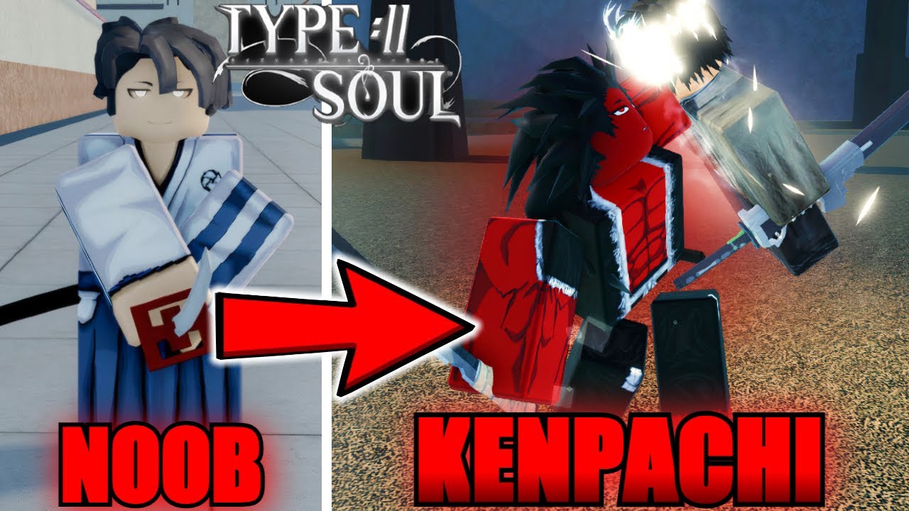 Going From Noob To BANKAI Berserk Kenpachi Zaraki In Type Soul