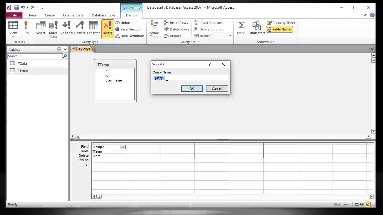 what are queries in access - Part 3