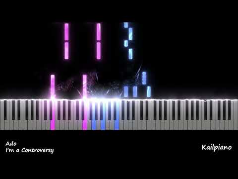Ado - アタシは問題作(I'm a Controversy)(Piano Tutorial, ピアノチュートリアル)