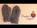Варежки с вязаной подкладкой. Вязание спицами #KVK