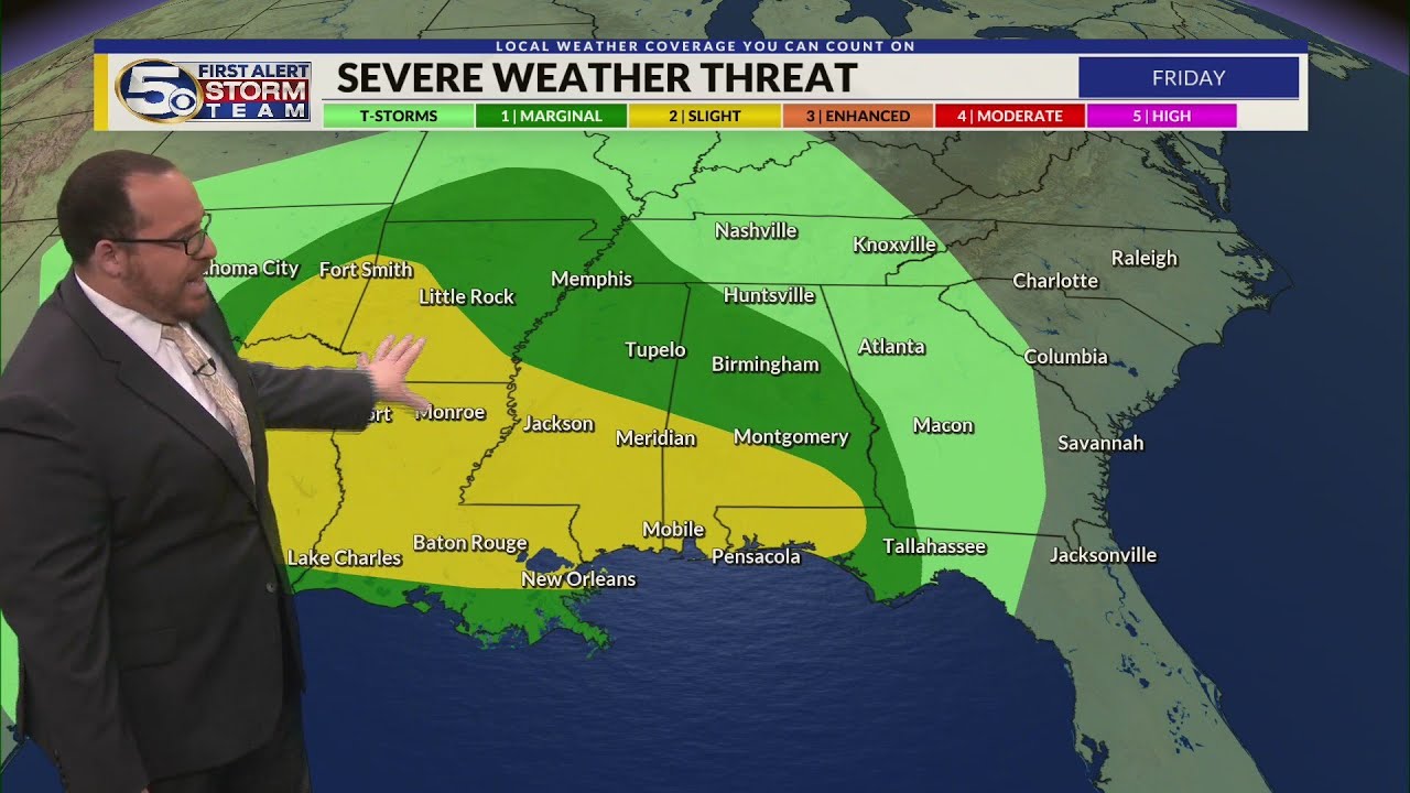 Quiet and mild night ahead, Storms return Friday night - YouTube