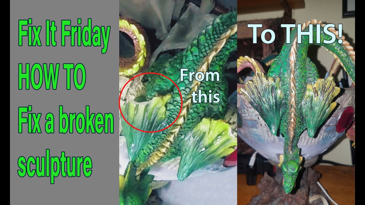 How To Repair a broken Resin Dragon Sculpture | Fix It Friday! - YouTube