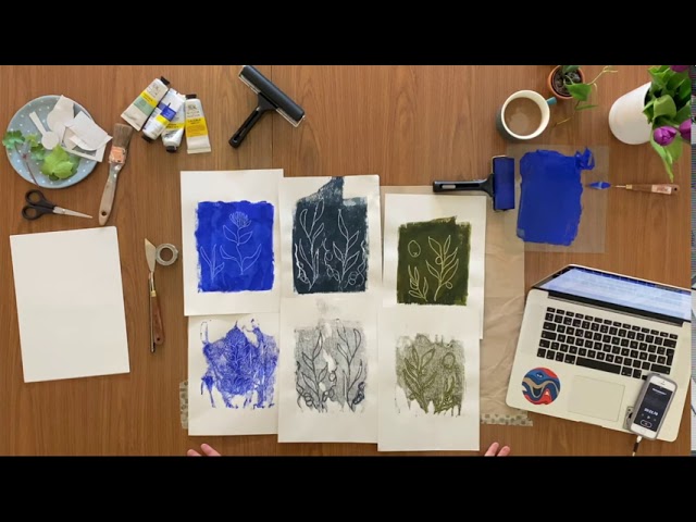 Outline Video Learn to monoprint from home | Norwich University of the Arts