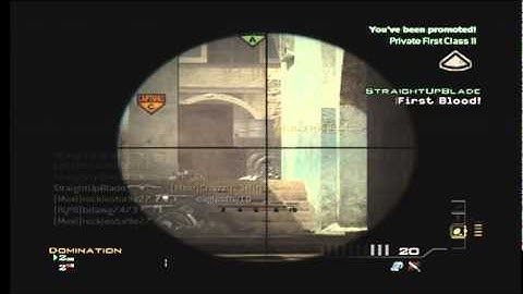 Mw3 barret .50 cal MULTI KILL