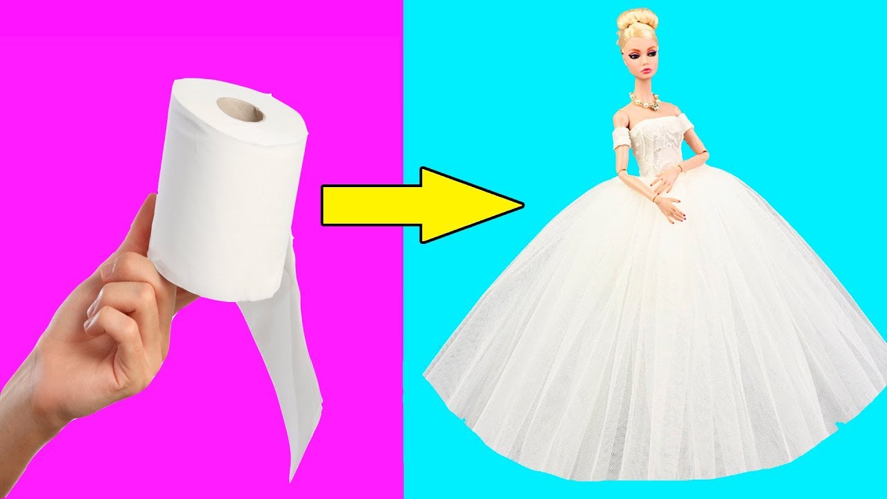 DIY Barbie Ideas and Crafts  Making Easy Hacks For Barbie Doll