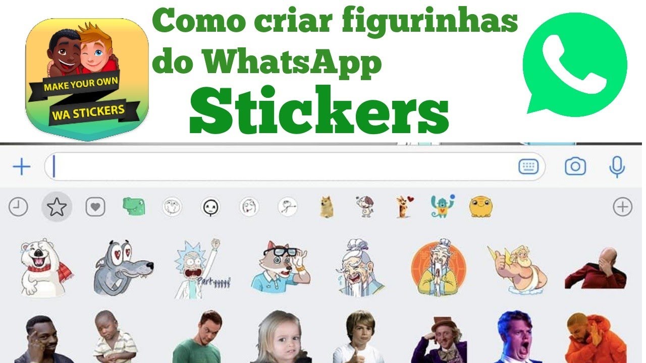 Como Criar Figurinhas Stickers Do Whatsapp Youtube