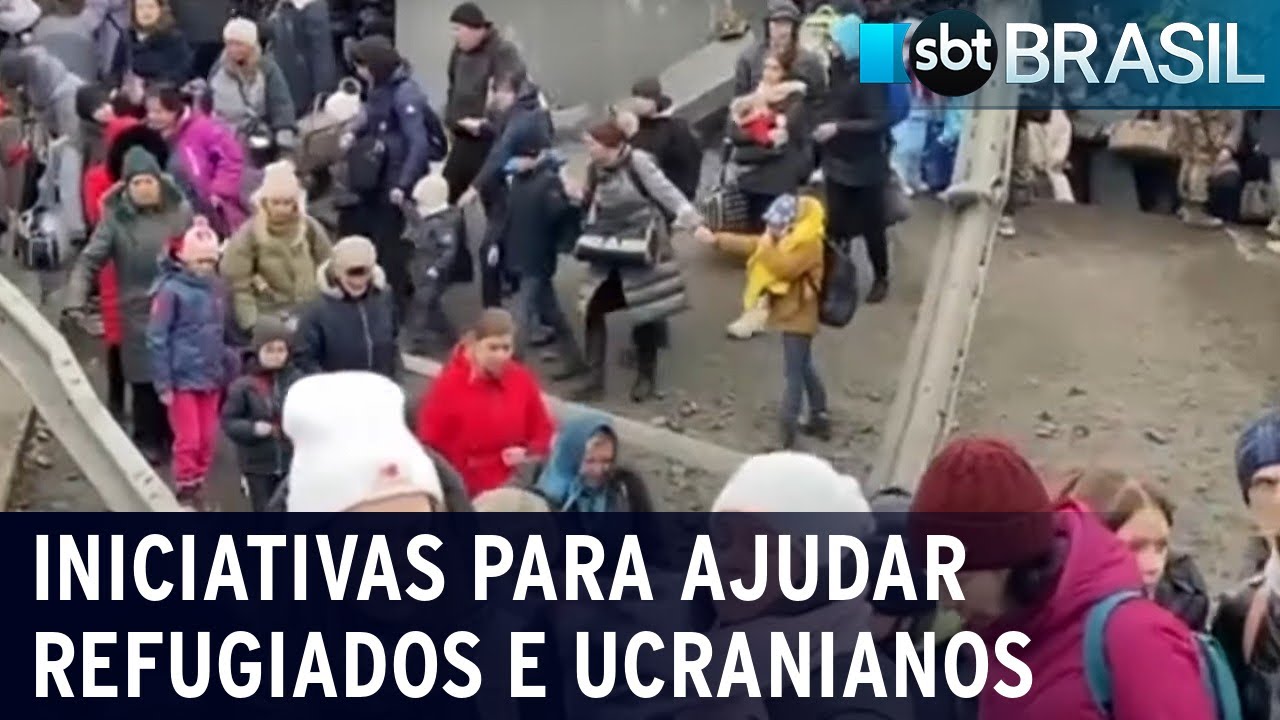 Guerra na Ucrânia: iniciativas para ajudar ucranianos e refugiados | SBT Brasil (09/03/22)