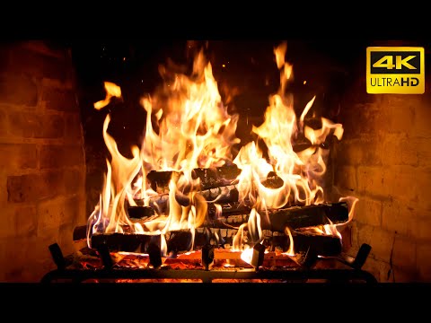 Soothing Emberlight Fireplace 12 Hours With Burning Logs Crackling Fire Sounds For Sleep