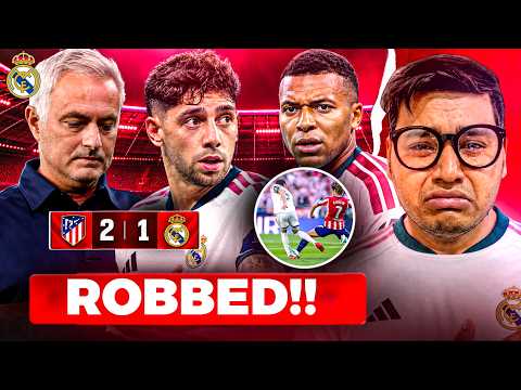 **ROBBED** REAL MADRID’S DERBY DISASTER | VINI & MBAPPE FLOP AGAIN! HUIJSEN RED CARD!