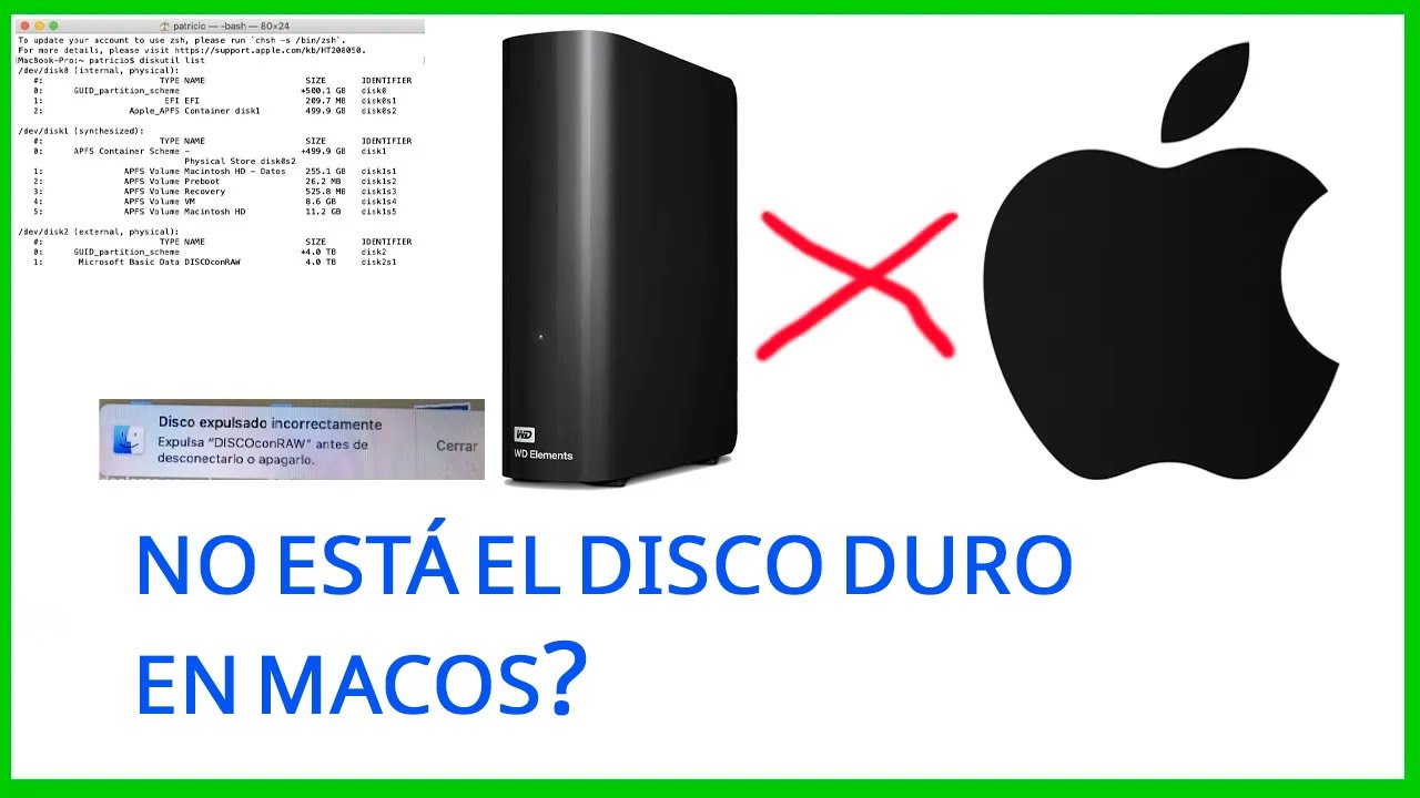 Mac no reconoce DISCO DURO externo (AQUÍ LA SOLUCIÓN) ️ ️ - YouTube