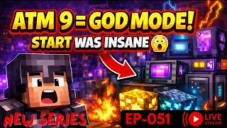 🔴Minecraft ATM 9 | 1 to 100 Days LIVE 😱 | Hindi