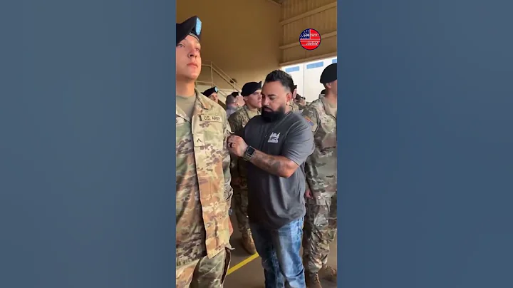 Teen who dreamed of being a soldier holds back emotion as proud dad patches him 🇺🇸 #shorts - DayDayNews