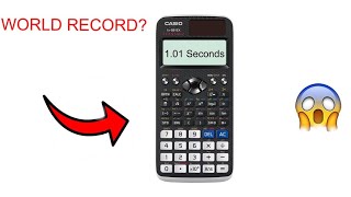 Calculator Speed Run (world record) Profile