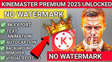 How To Get Kinemaster Premium 2025 /Kinemaster No Watermark Problem Solved Unlocked All  Feature 