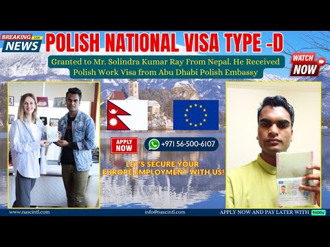 New Polish🇵🇱 National Visa Granted to Nepal🇳🇵 Citizen Mr.Solindra Kumar | NASC Visa Success| #NASC
