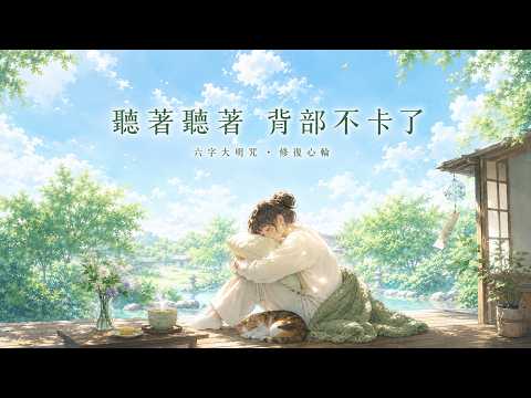 Releasing Heavy Burdens & Upper Back Tension ☕ Om Mani Padme Hum × Ghibli Lofi | Heart Chakra 1 Hour