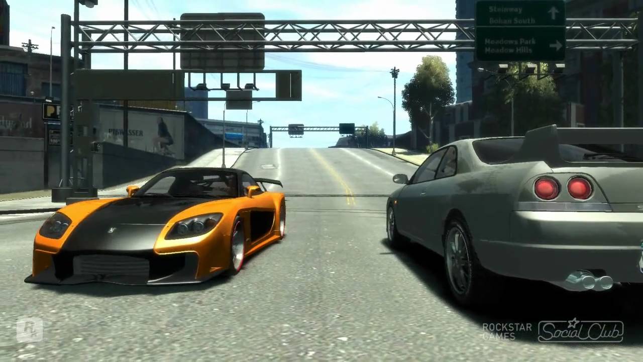 GTA 4- Szybcy i Wściekli & -[Tokyo Drift]- MIX -  HD