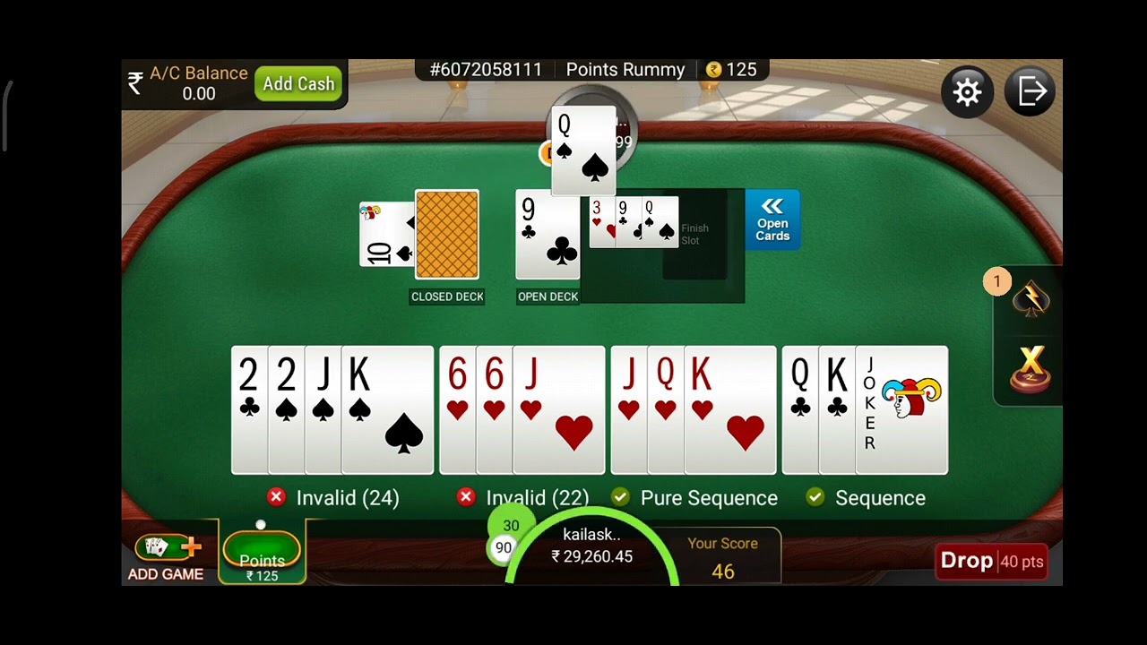 10# 125point Rummy game watch and learn - YouTube