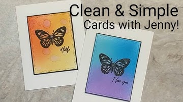 Clean & Simple Cards with Gina K Designs Antique Roses | Easy Ink Blending for Beautiful Results!