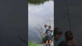 Beau with a nice catfish #pleasesubscribe #michigan  #fishing #river