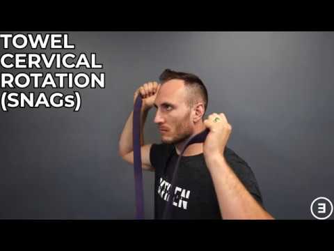 Towel Cervical Rotation (SNAGs) - YouTube