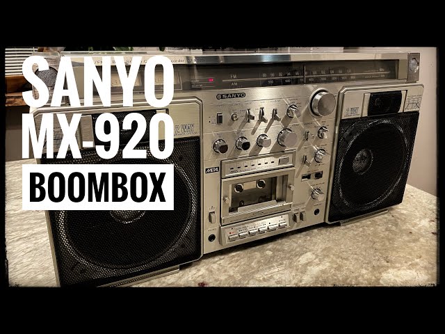 Sanyo MX 920 Vintage Boombox Blaster - YouTube