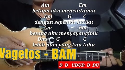 Chord Betapa Aku Mencintaimu-  Vagetos ( Tutorial Gitar Pemula)