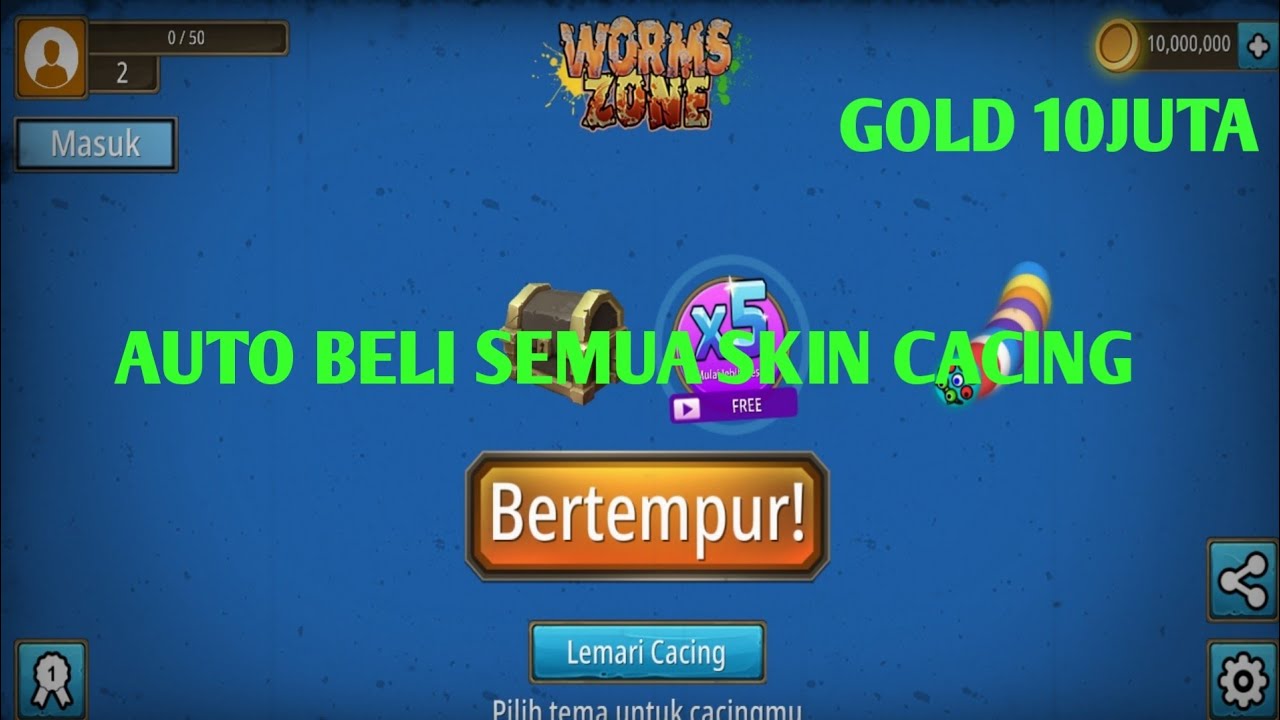 Mod apk wormszone game cacing yang lagi viral 10 juta