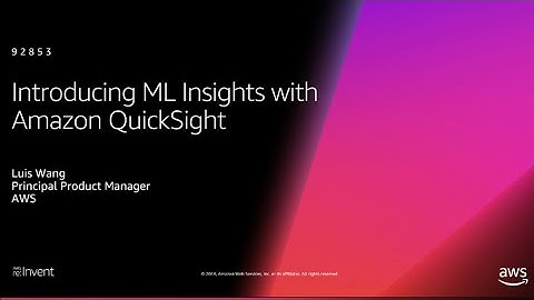 AWS re:Invent 2018: [NEW LAUNCH!] Introducing ML Insights with Amazon QuickSight (ANT379)