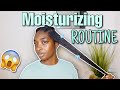 NATURAL HAIR MOISTURIZING ROUTINE | Simple & EASY Protective Style