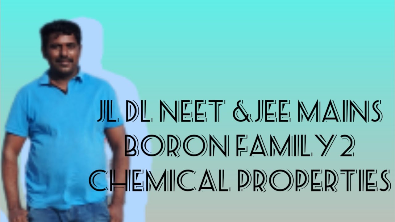 Boron family2 Chemical properties of boron and aluminium YouTube