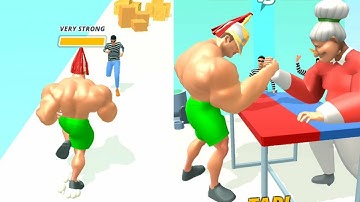 Muscle Rush Game All Level Pro Gameplay Android, iOS Walkthrough New Mobile Games MR76