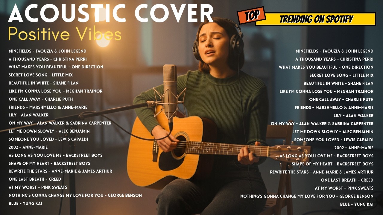 Soft Feel Good Playlist 💗🎧 || English Acoustic Cover Songs to Relax & Smile