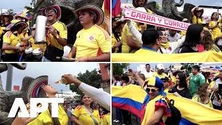 Colombia Fans Gather in Mexico to Cheer Team Ahead of World Cup Debut | APT