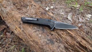 Kershaw Fatback Black Flipper Knife 1935 - video demo